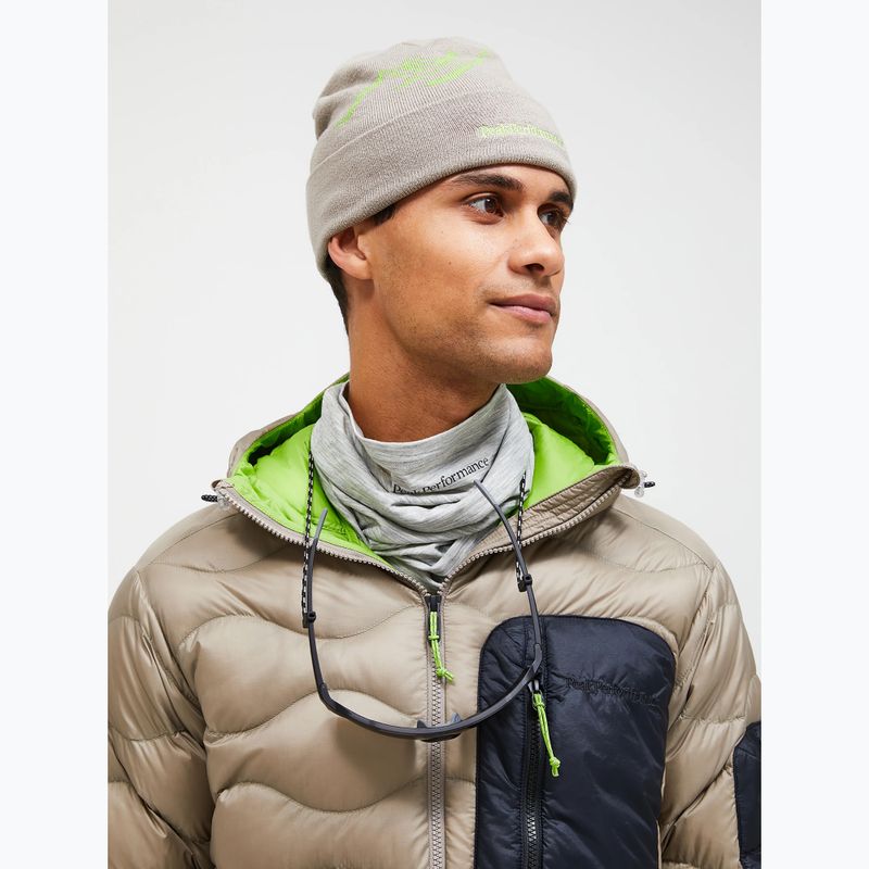 Шапка зимова Peak Performance Mountain avid beige / stand out green 2