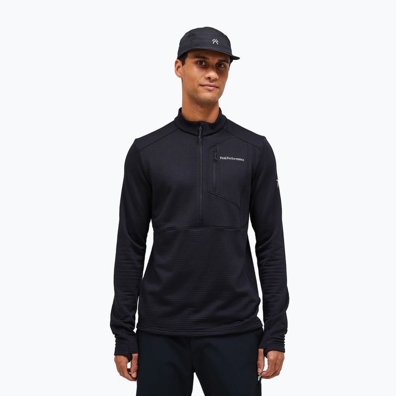 Кофта флісова чоловіча Peak Performance Trail Polartec Power Grid Half Zip black