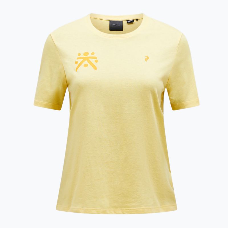 Футболка жіноча Peak Performance Explore Graphic mellow yellow 3
