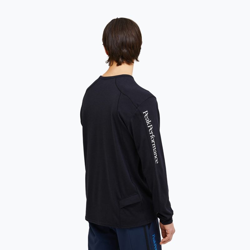Лонгслів чоловічий Peak Performance Trail Wool Blend black 2