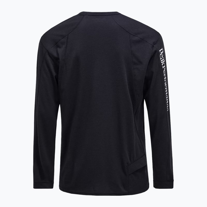 Лонгслів чоловічий Peak Performance Trail Wool Blend black 2