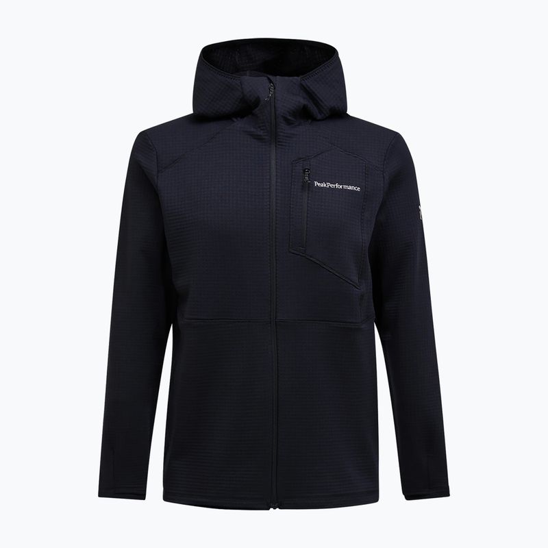 Кофта флісова чоловіча Peak Performance Trail Polartec Power Grid Half Zip Hood black 4