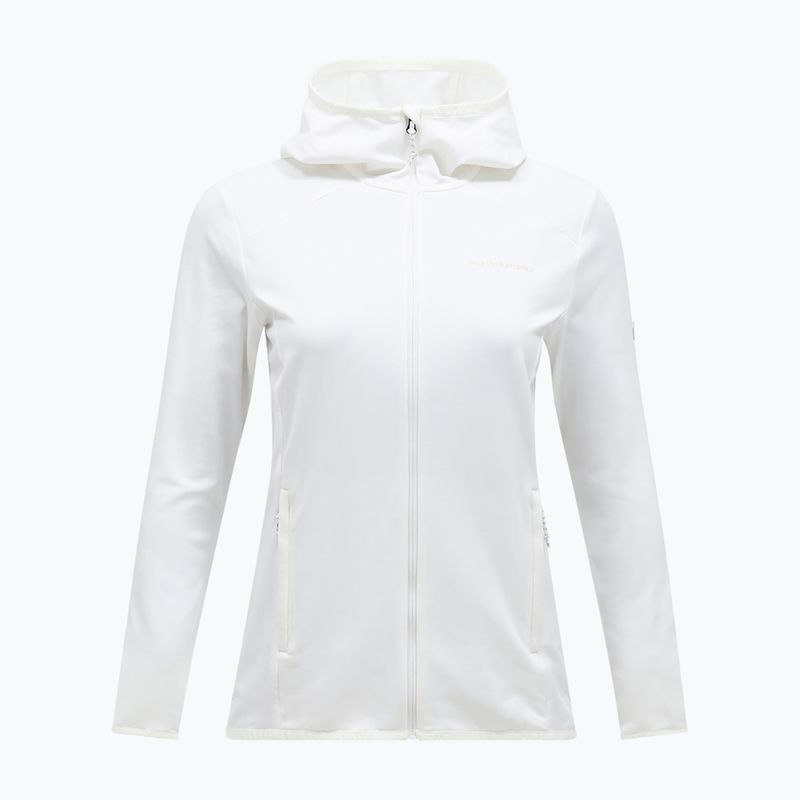 Кофта трекінгова жіноча Peak Performance Light Zip Hood off white 3