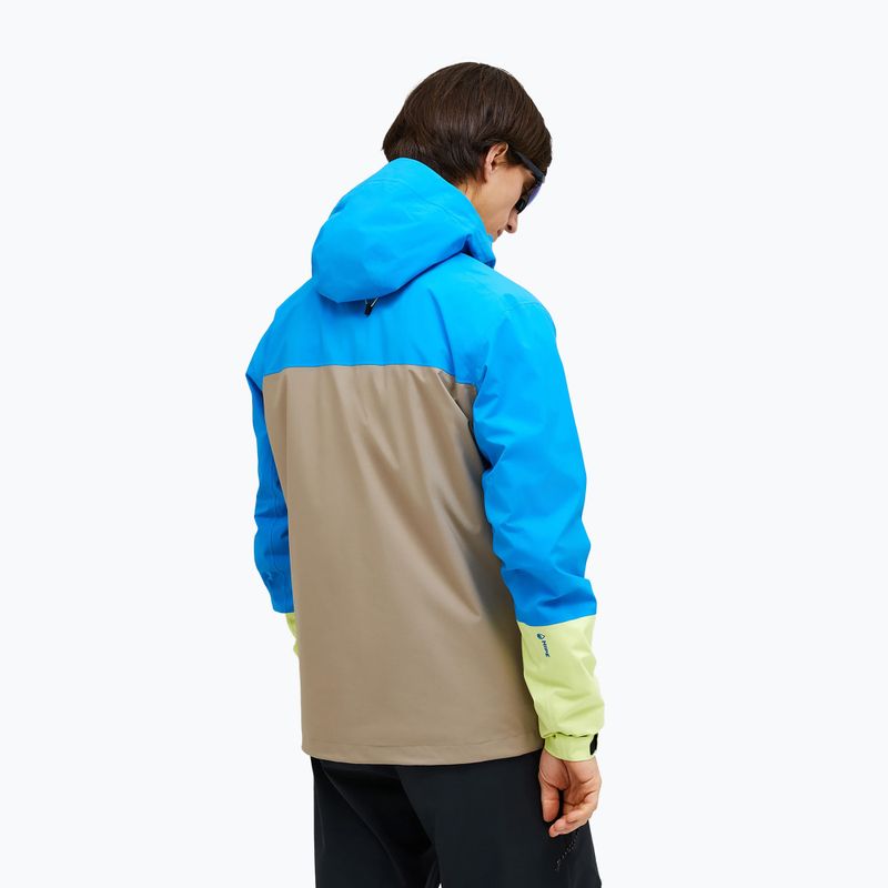 Куртка-дощовик чоловіча Peak Performance Trail Hipe Shell Jacket brilliant blue/beige/ sunny 2