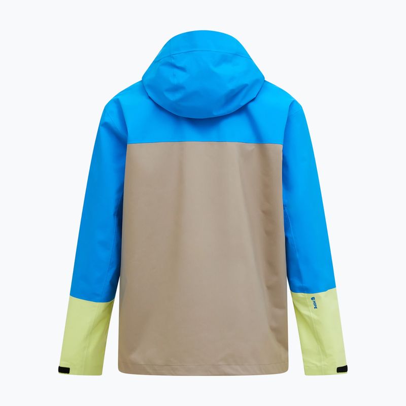 Куртка-дощовик чоловіча Peak Performance Trail Hipe Shell Jacket brilliant blue/beige/ sunny 6