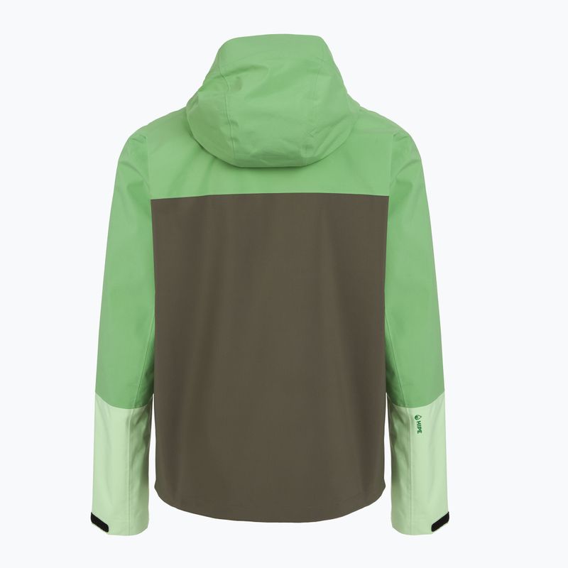 Куртка-дощовик чоловіча Peak Performance Trail Hipe Shell Jacket peppermint/pine needle/green 2