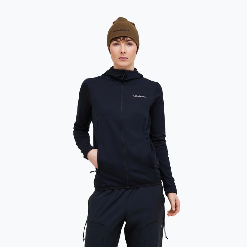 Кофта трекінгова жіноча Peak Performance Light Zip Hood black