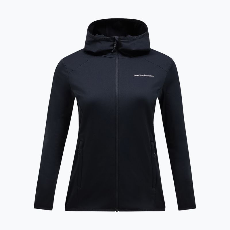 Кофта трекінгова жіноча Peak Performance Light Zip Hood black 4