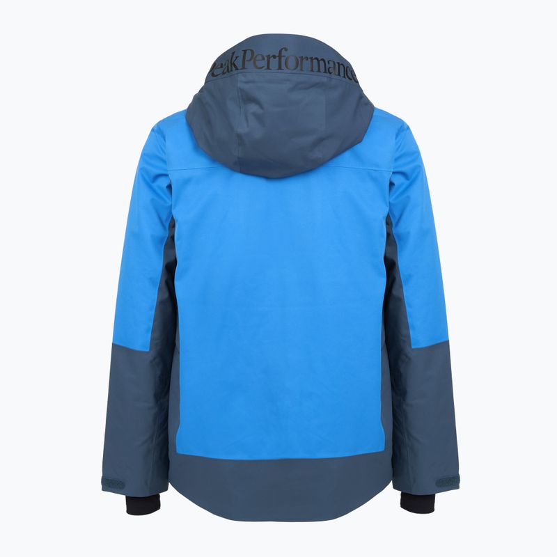 Куртка гірськолижна чоловіча Peak Performance Rider Tech Insulated azure ascent/mountain lake 2