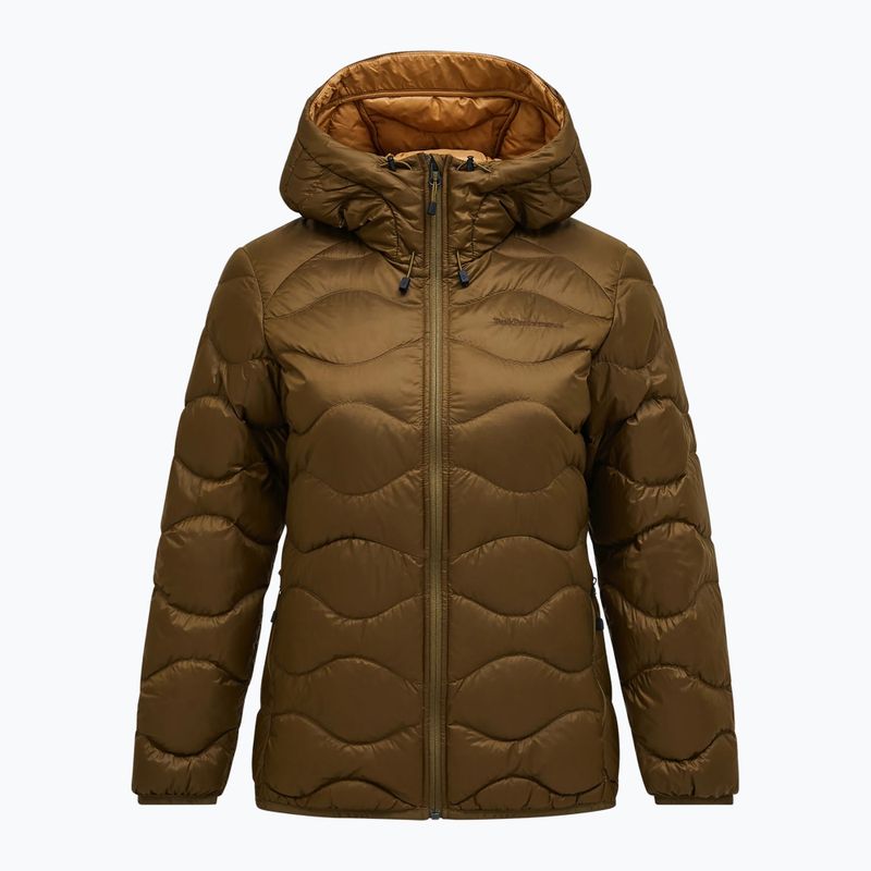 Пуховик жіночий Peak Performance Helium Down Hood meadow moss/sierra sand 6