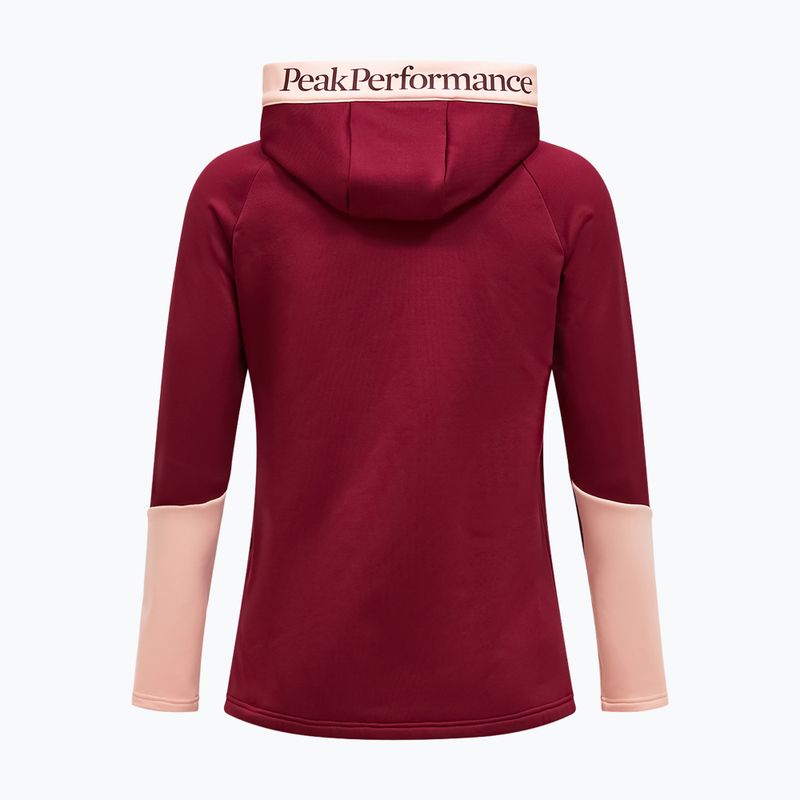 Кофта жіноча Peak Performance Rider Essentials Zip Hood Vertical Zenith/Peach Fuzz 2