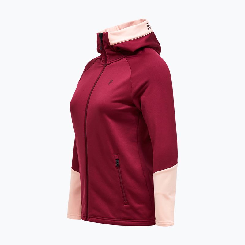 Кофта жіноча Peak Performance Rider Essentials Zip Hood Vertical Zenith/Peach Fuzz 3