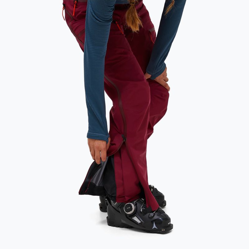 Штани лижні жіночі Peak Performance Vislight GTX C-Knit 3L vertical zenith/tech burgundy 5