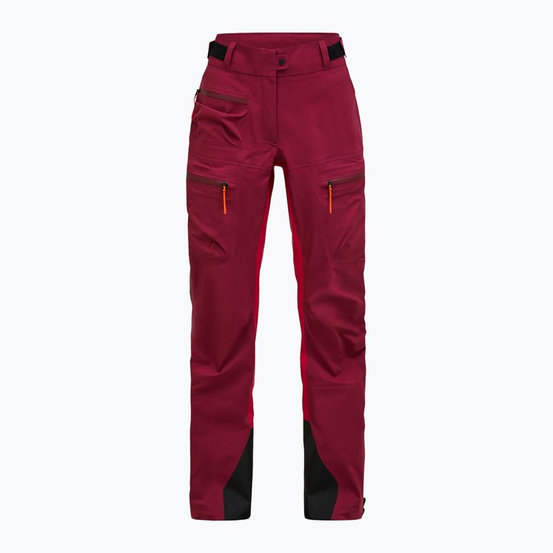 Штани лижні жіночі Peak Performance Vislight GTX C-Knit 3L vertical zenith/tech burgundy 6