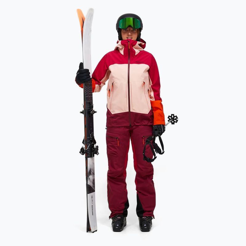 Штани лижні жіночі Peak Performance Vislight GTX C-Knit 3L vertical zenith/tech burgundy 10