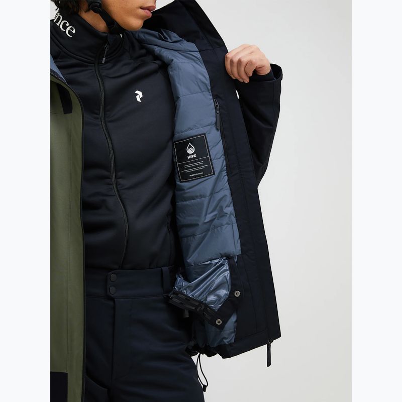 Куртка гірськолижна чоловіча Peak Performance Rider Tech Insulated pine needle/black 6