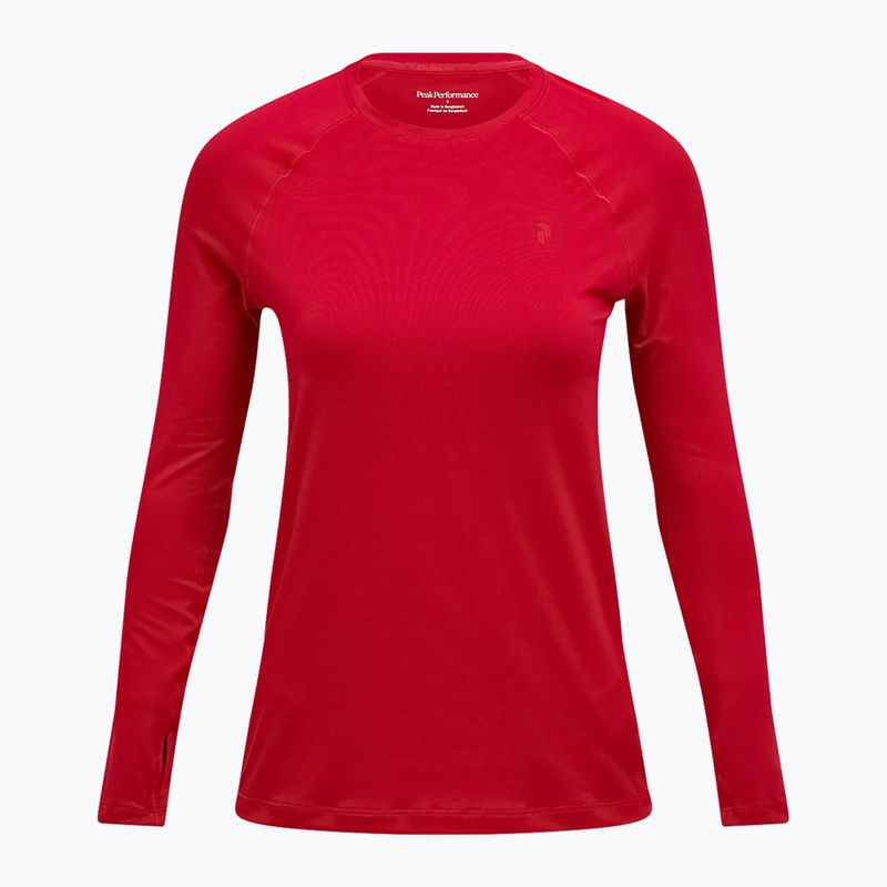 Лонгслів термічний жіночий Peak Performance Spirit Crew tech burgundy 3