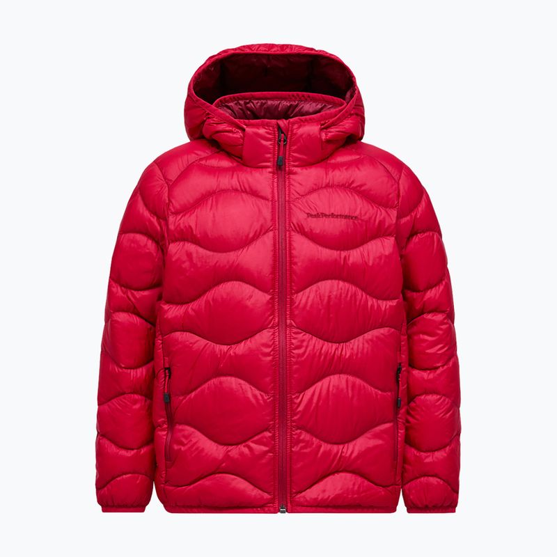 Пуховик дитячий Peak Performance Helium Down Hood Jacket Tech Burgundy/Vertical Zenith