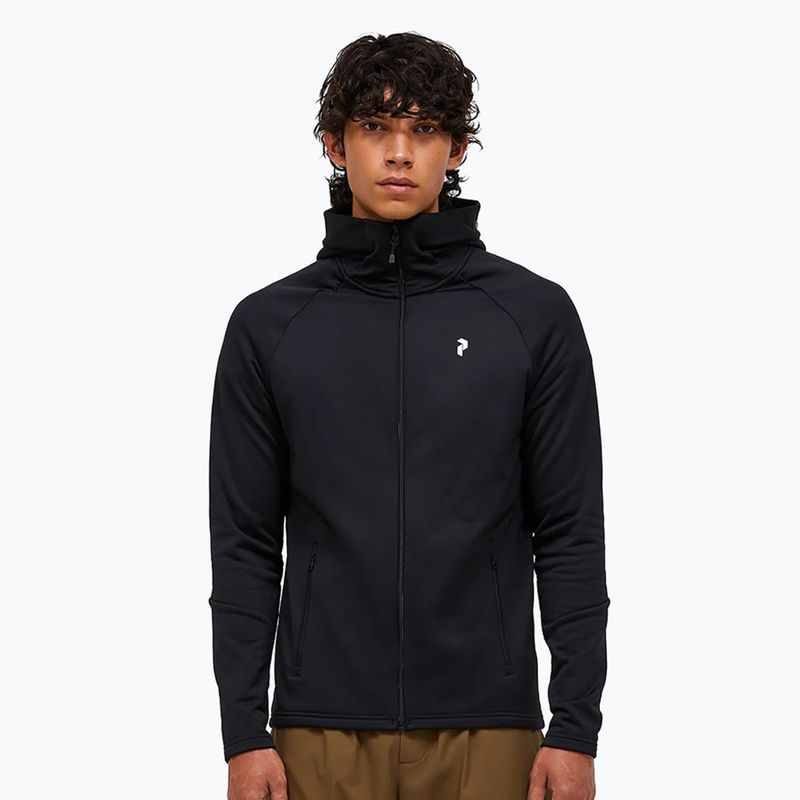 Кофта чоловіча Peak Performance Rider Essentials Zip Hood black/black