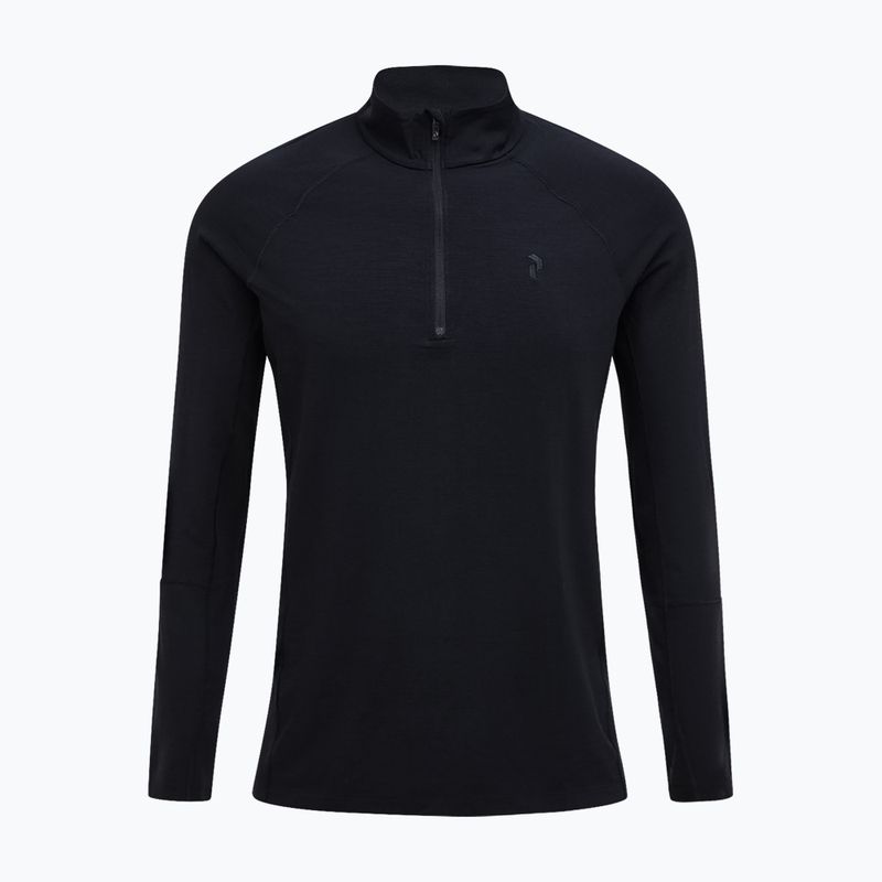 Кофта термоактивна чоловіча Peak Performance Magic Half Zip Wool-Blend Baselayer black/black 3