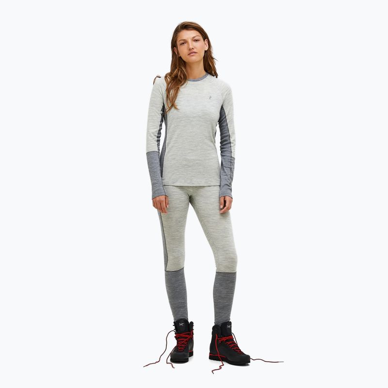Жіноча термоактивна кофта Peak Performance Magic Crew Wool-Blend Baselayer med grey melange 2