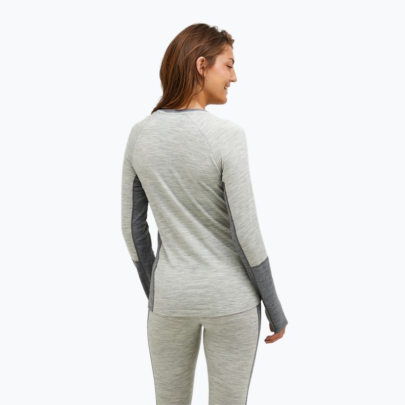Жіноча термоактивна кофта Peak Performance Magic Crew Wool-Blend Baselayer med grey melange 3