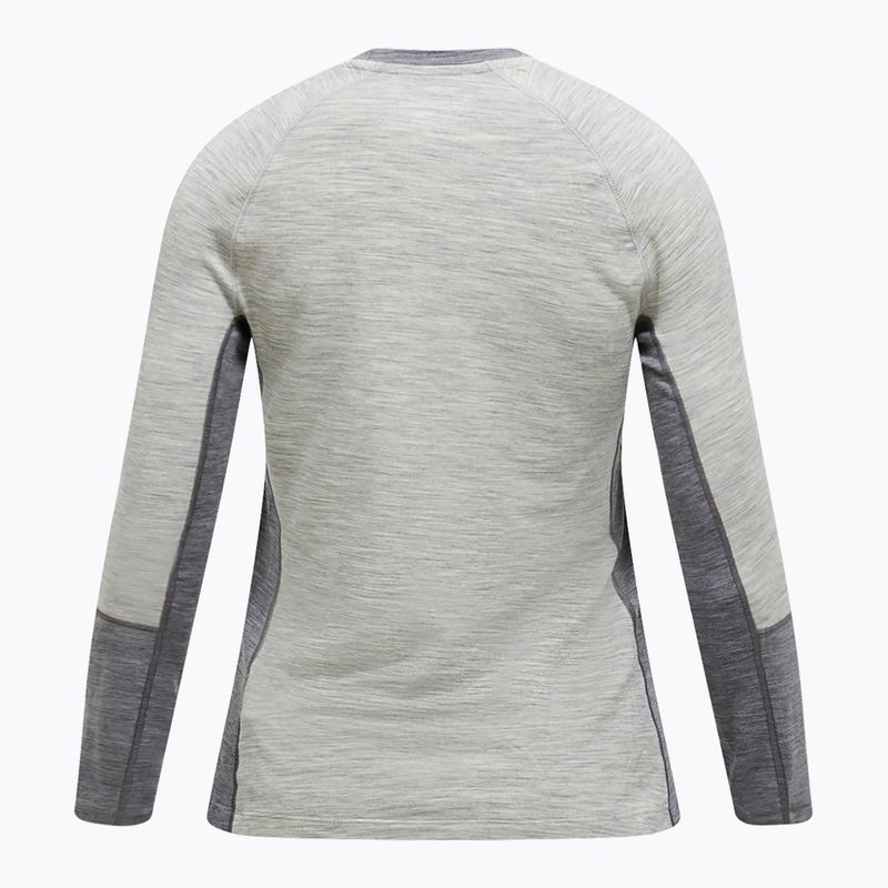 Лонгслів термічний жіночий Peak Performance Magic Crew Wool-Blend Baselayer med grey melange 5