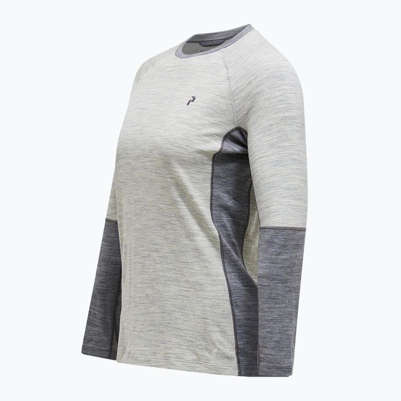 Лонгслів термічний жіночий Peak Performance Magic Crew Wool-Blend Baselayer med grey melange 6