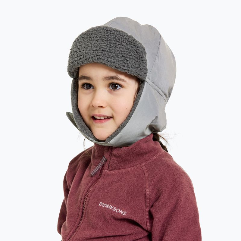 Дитяча шапка Didriksons Biggles Reflective Cap срібляста 2
