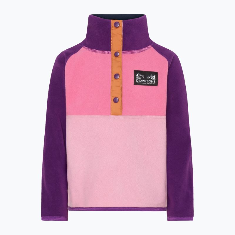 Кофта флісова дитяча Didriksons Monte Half Button light heather pink 8