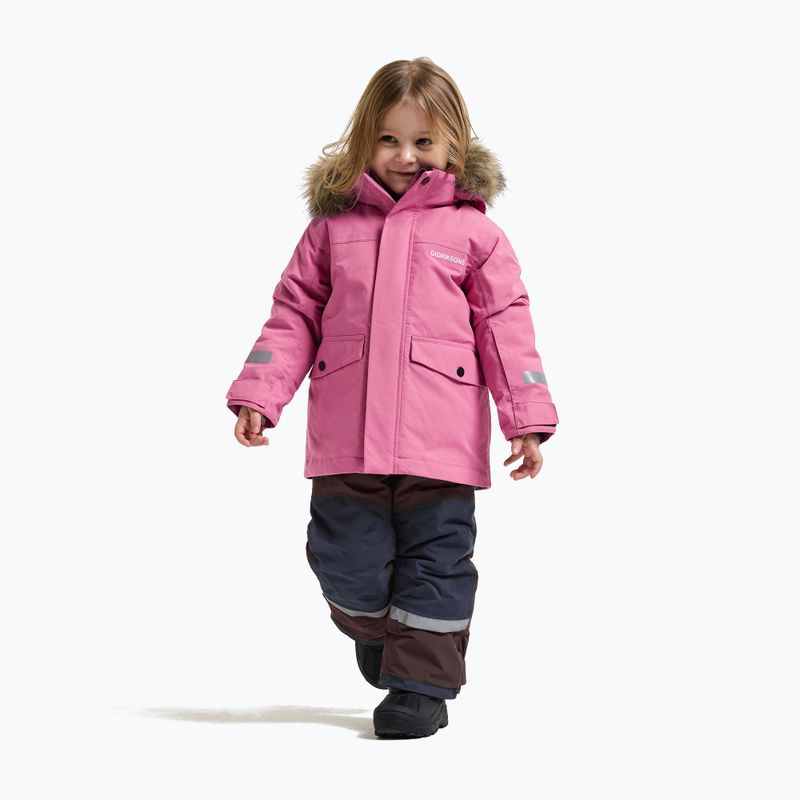 Куртка зимова дитяча Didriksons Bjärven 5 Parka heather pink 2