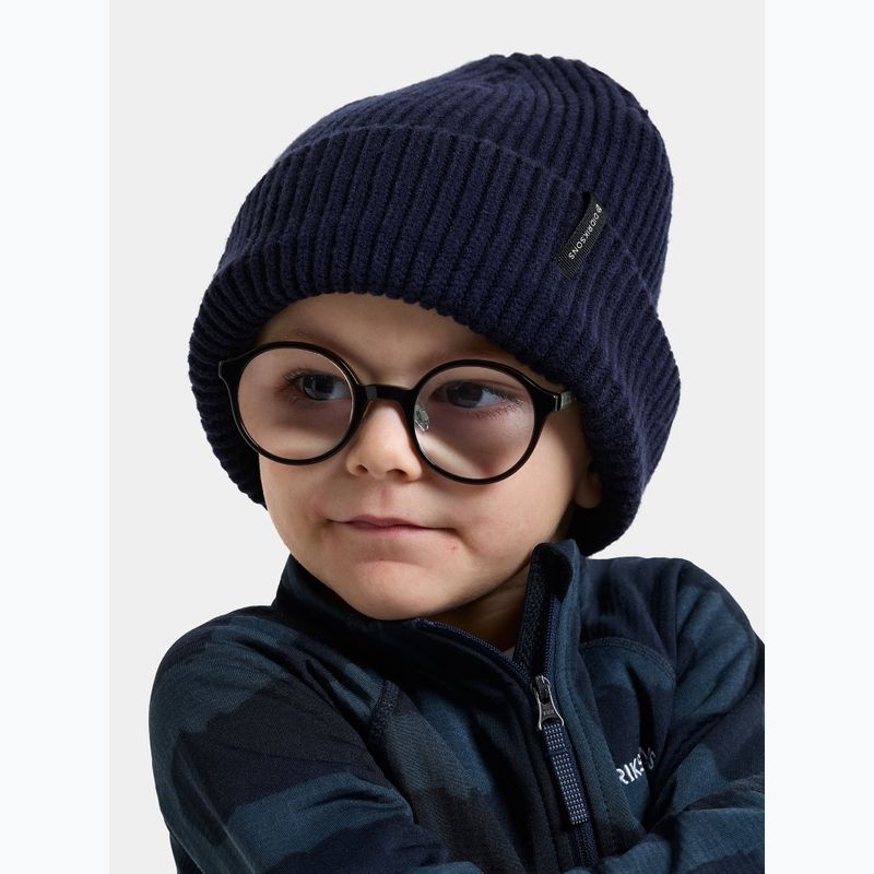 Шапка зимова дитяча Didriksons Buz Beanie navy 2