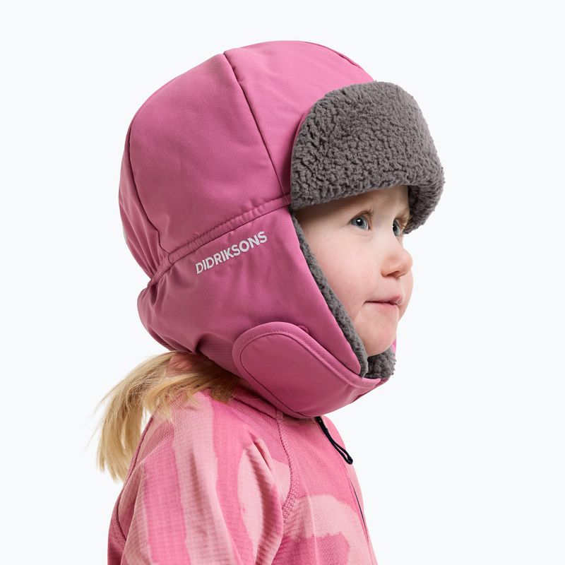 Шапка зимова дитяча Didriksons Biggles 7 heather pink 2