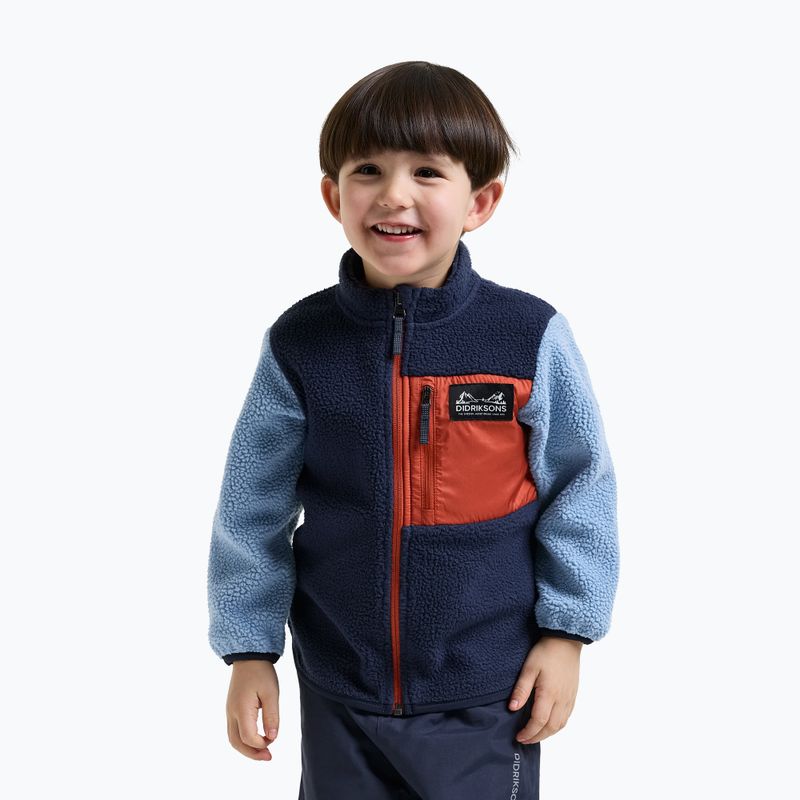 Кофта флісова дитяча Didriksons Anten 2 Fz winter blue 3
