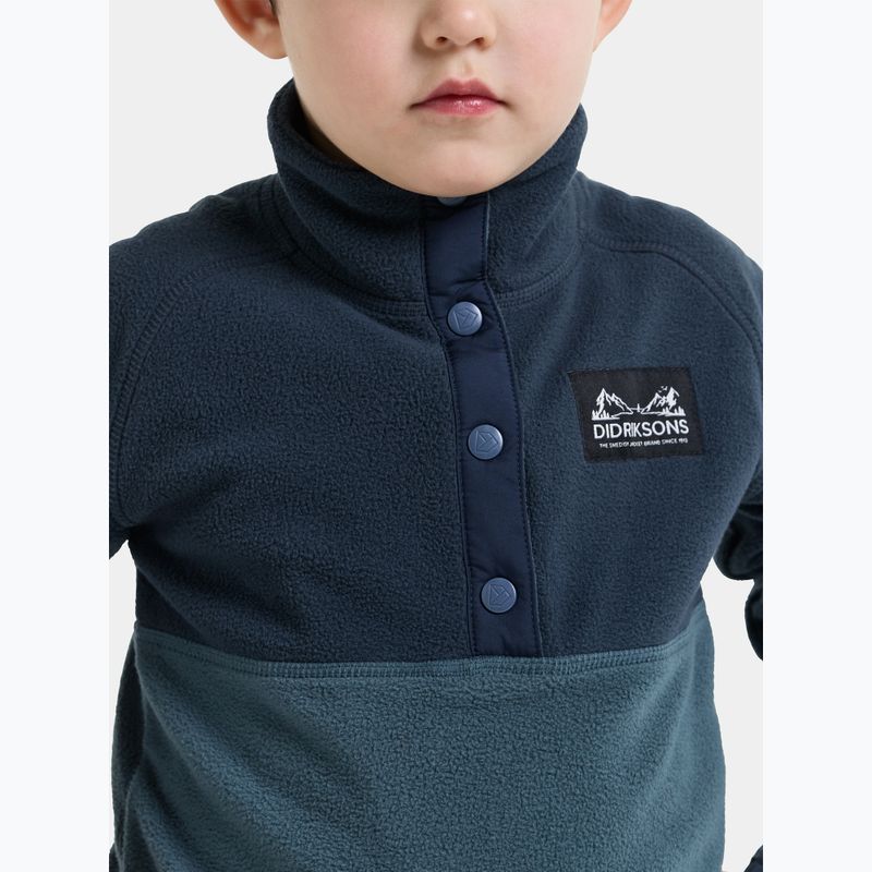 Кофта флісова дитяча Didriksons Monte 6 Half Button mountain blue 8