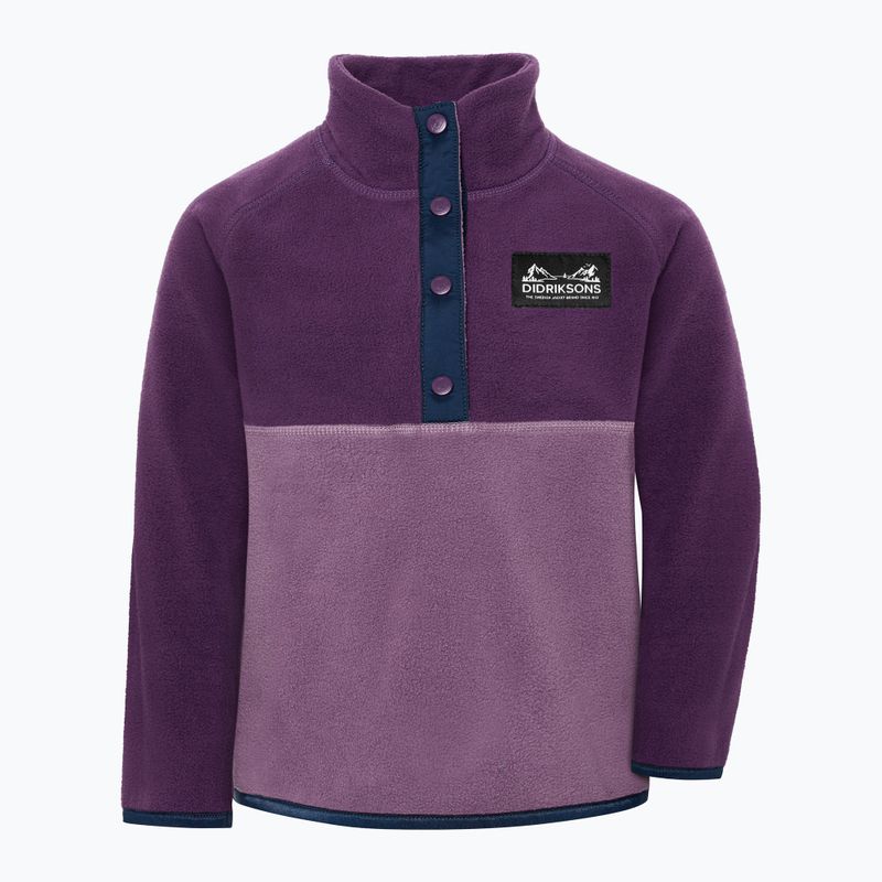 Кофта флісова дитяча Didriksons Monte 6 Half Button northern purple