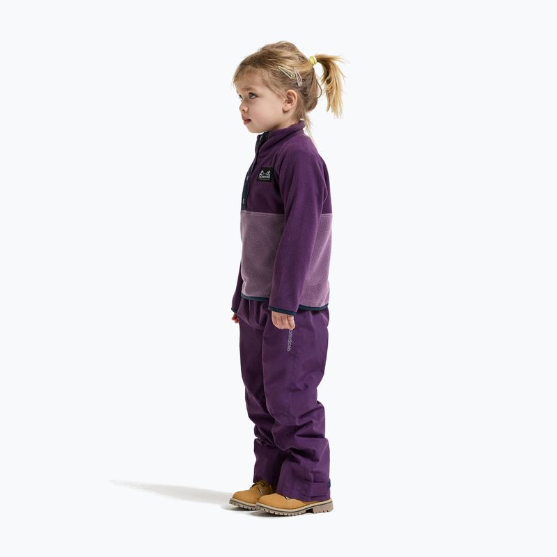 Кофта флісова дитяча Didriksons Monte 6 Half Button northern purple 6