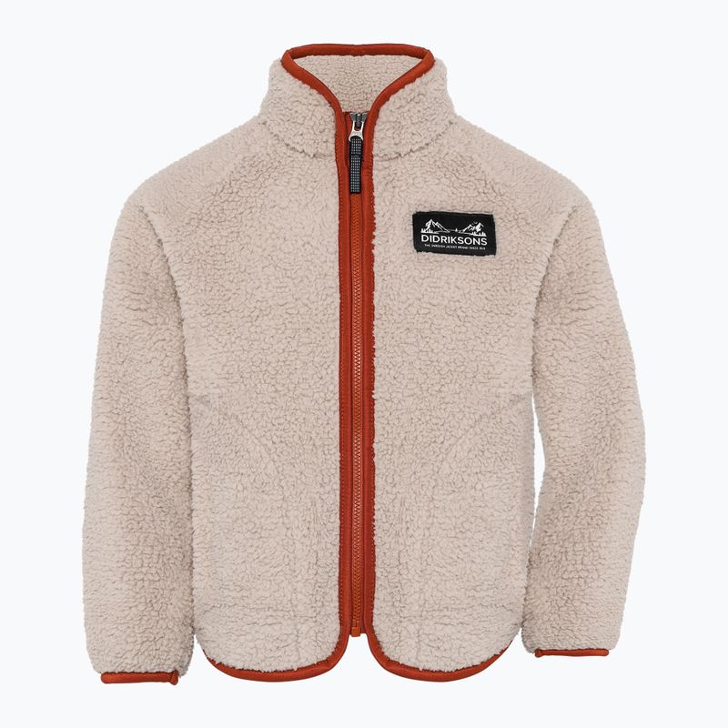 Кофта флісова дитяча Didriksons Gibbsc 2 Fz beach beige/rust