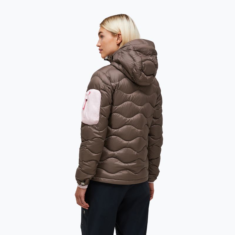 Пуховик жіночий Peak Performance Helium Utility Down terrain tan/mountain blush 3