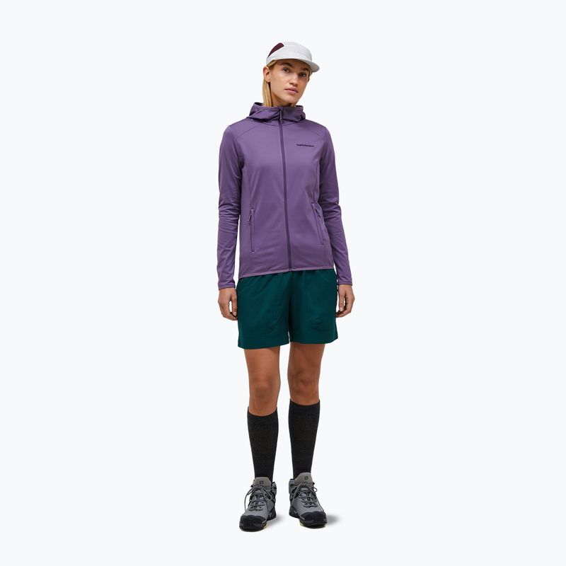 Кофта трекінгова жіноча Peak Performance Light Zip Hood montana grape 2