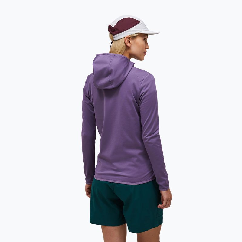 Кофта трекінгова жіноча Peak Performance Light Zip Hood montana grape 3