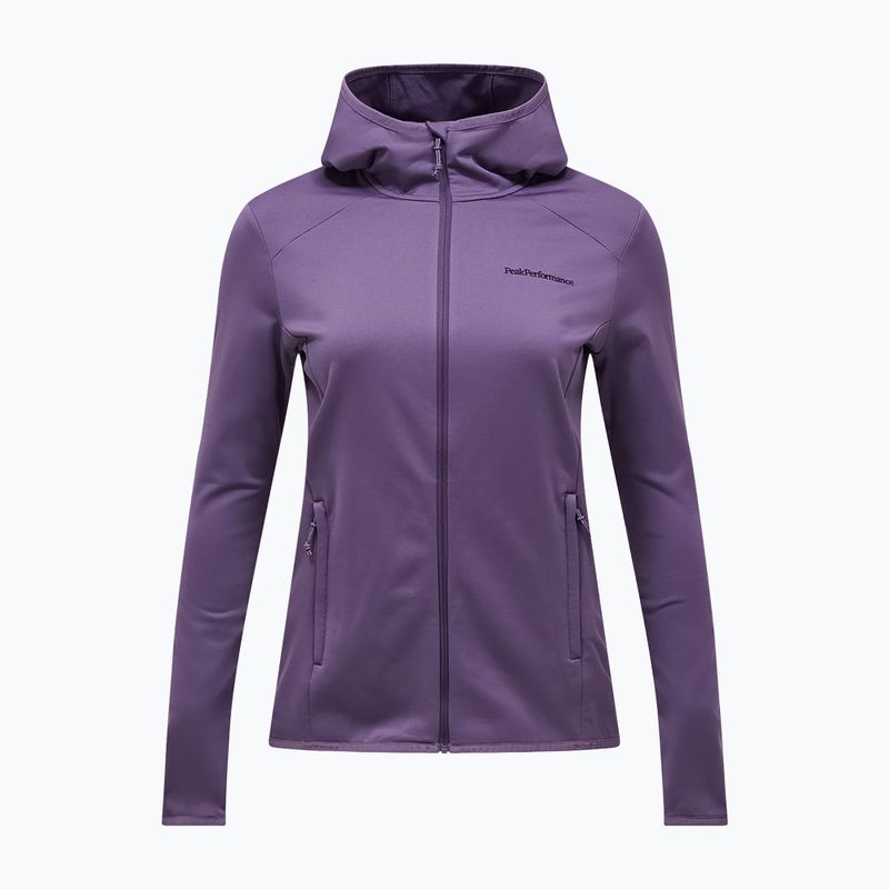 Кофта трекінгова жіноча Peak Performance Light Zip Hood montana grape 5