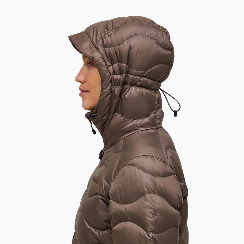Пуховик жіночий Peak Performance Helium Down Hood terrain tan 5