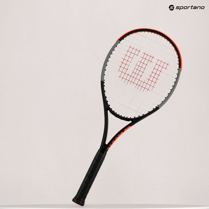 Ракетка тенісна Wilson Burn 100Ls V4.0 чорно-помаранчева WR044910U 8