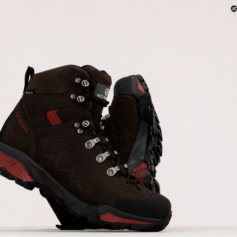 Черевики для трекінгу жіночі SCARPA ZG Pro GTX коричневі 67070-202 10