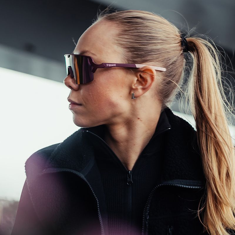 Окуляри сонцезахисні Tripoint 009 Lake Prespa Small matt burgundy/brown/pink multi 8