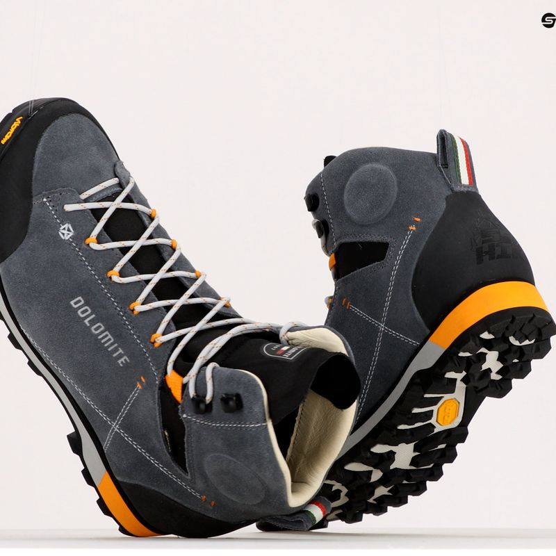 Черевики для трекінгу чоловіче Dolomite 54 Hike Evo GTX gunmetal grey 10