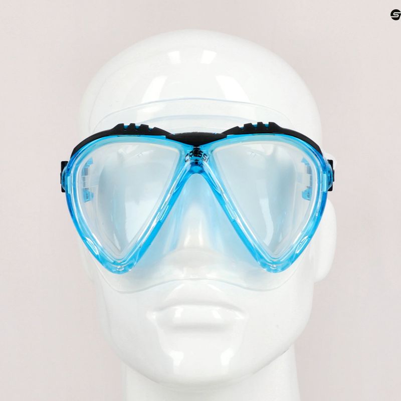 Маска для дайвінгу Cressi Lince clear/aquamarine 8