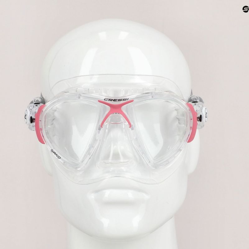 Маска для дайвінгу Cressi Nano crystal/pink 7