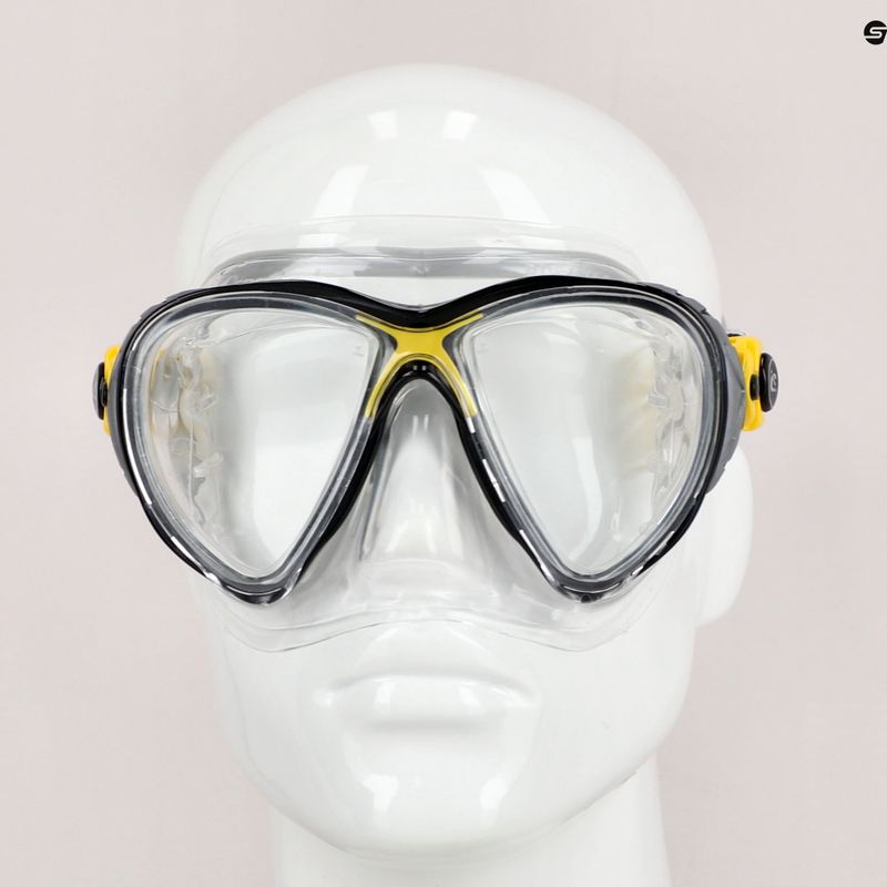 Маска для дайвінгу Cressi Big Eyes Evolution crystal/yellow 8